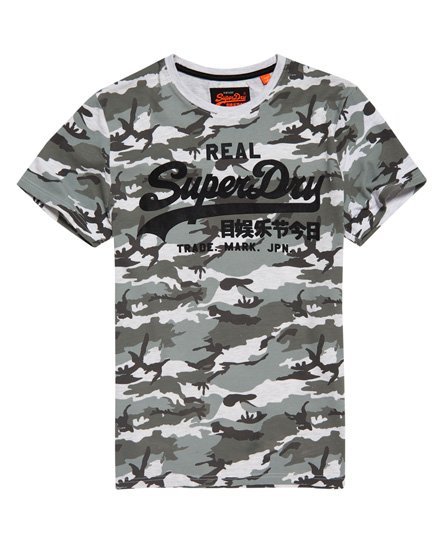 跩狗嚴選 !24小時出貨! 男款 極度乾燥 Superdry 經典 Logo 冰灰迷彩 上衣 短袖 T恤 純棉