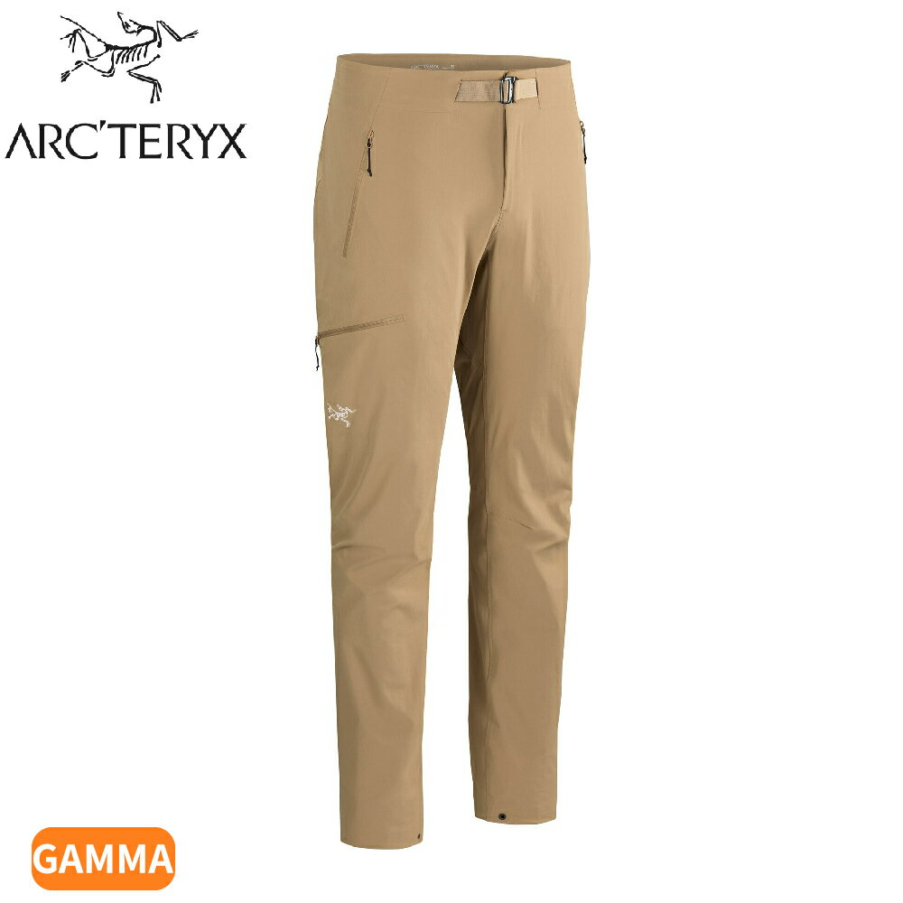 【ARC'TERYX 始祖鳥 男 Gamma軟殼長褲《帆布棕》】X000009532/排汗褲/衝鋒褲/健行