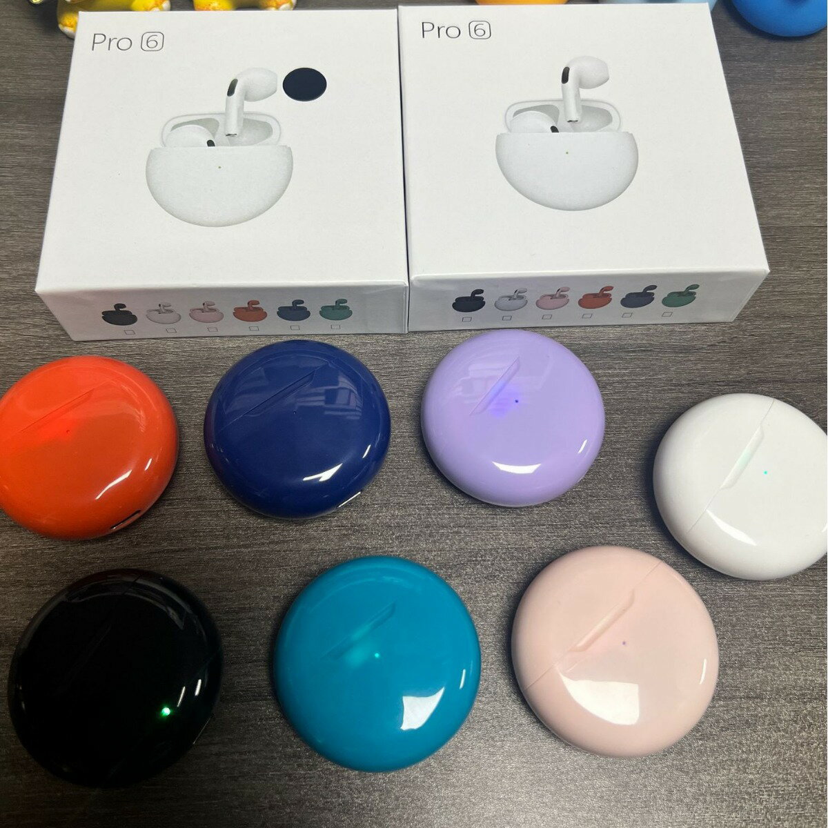 【此商品為2入組】新款真無線tws入耳式運動迷你遊戲電競降噪立體pro6藍芽耳機