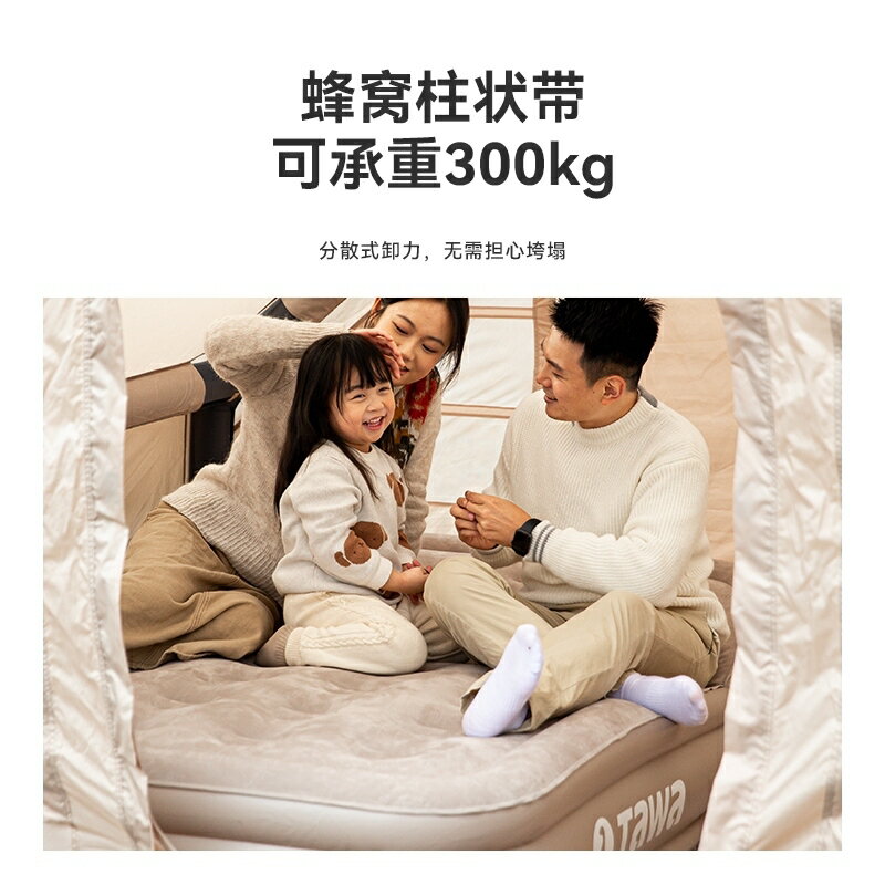 高雄出貨 送充氣泵+修補袋 自動充氣床 植絨床墊 露營床墊 便攜收納 加大加寬充氣床 打地鋪床墊 一鍵充氣 戶外床