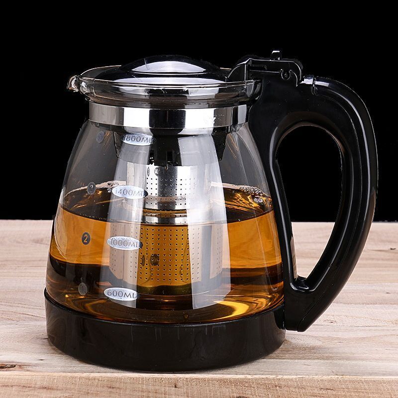 茶壺 304內膽耐熱大容量玻璃泡茶壺家用功夫茶花茶辦公沖茶器-快速出貨