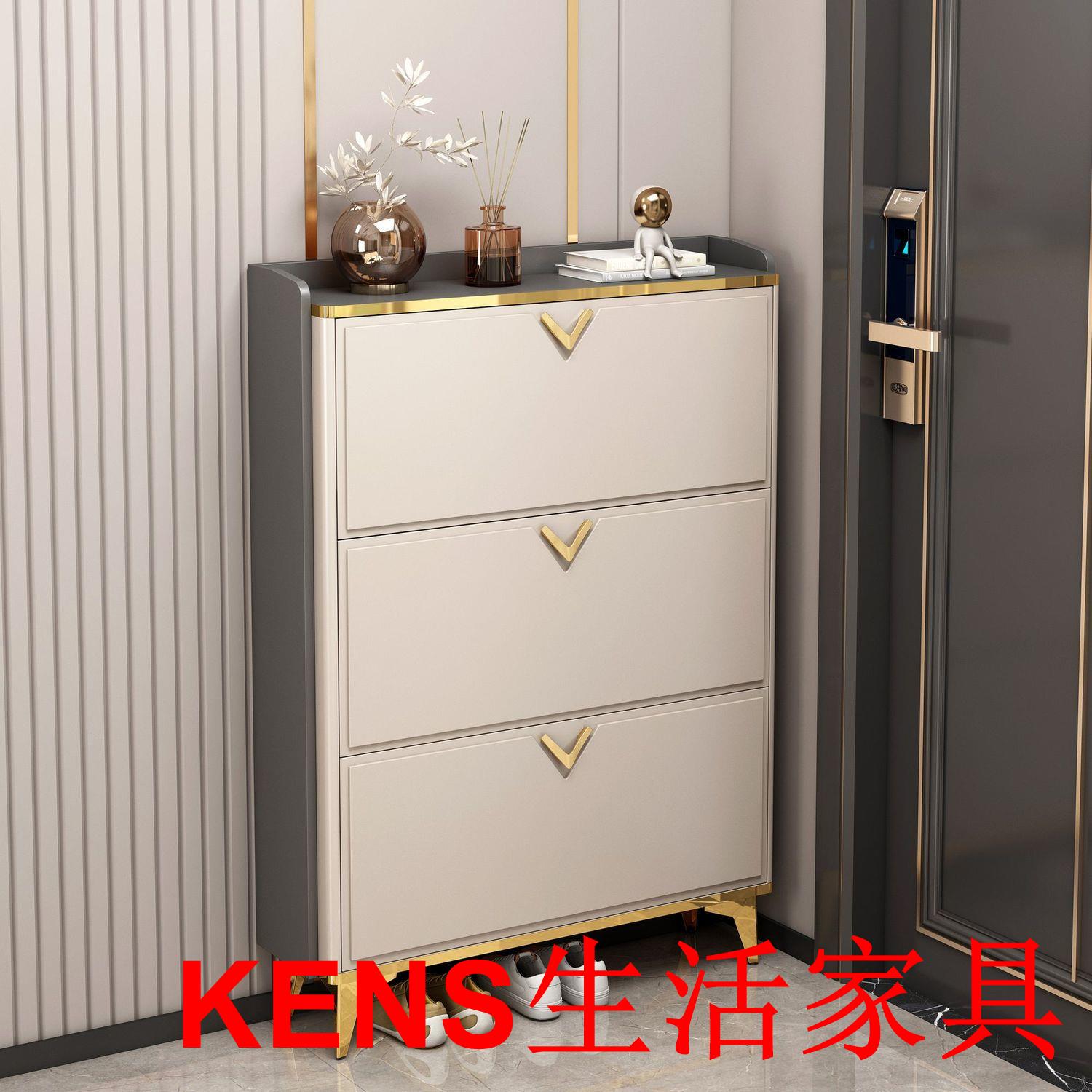 免運 公司貨 鞋櫃 超薄鞋櫃 翻鬥鞋櫃 玄關鞋櫃 家用鞋櫃 進門鞋櫃 意式超薄鞋櫃家用門口入戶翻鬥玄關櫃一體收納神器省空間輕奢鞋架特惠/開立發票K0927