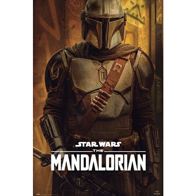 《星際大戰: 曼達洛人》Star Wars:The Mandalorian 第二季 丁賈林角色海報/居家裝飾/牆壁裝飾