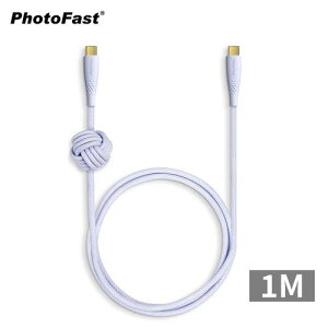 【最高22%回饋 5000點】 【PhotoFast】UrbanDesign Cable 240W編織快充線 Type-C to Type-C 100cm-紫