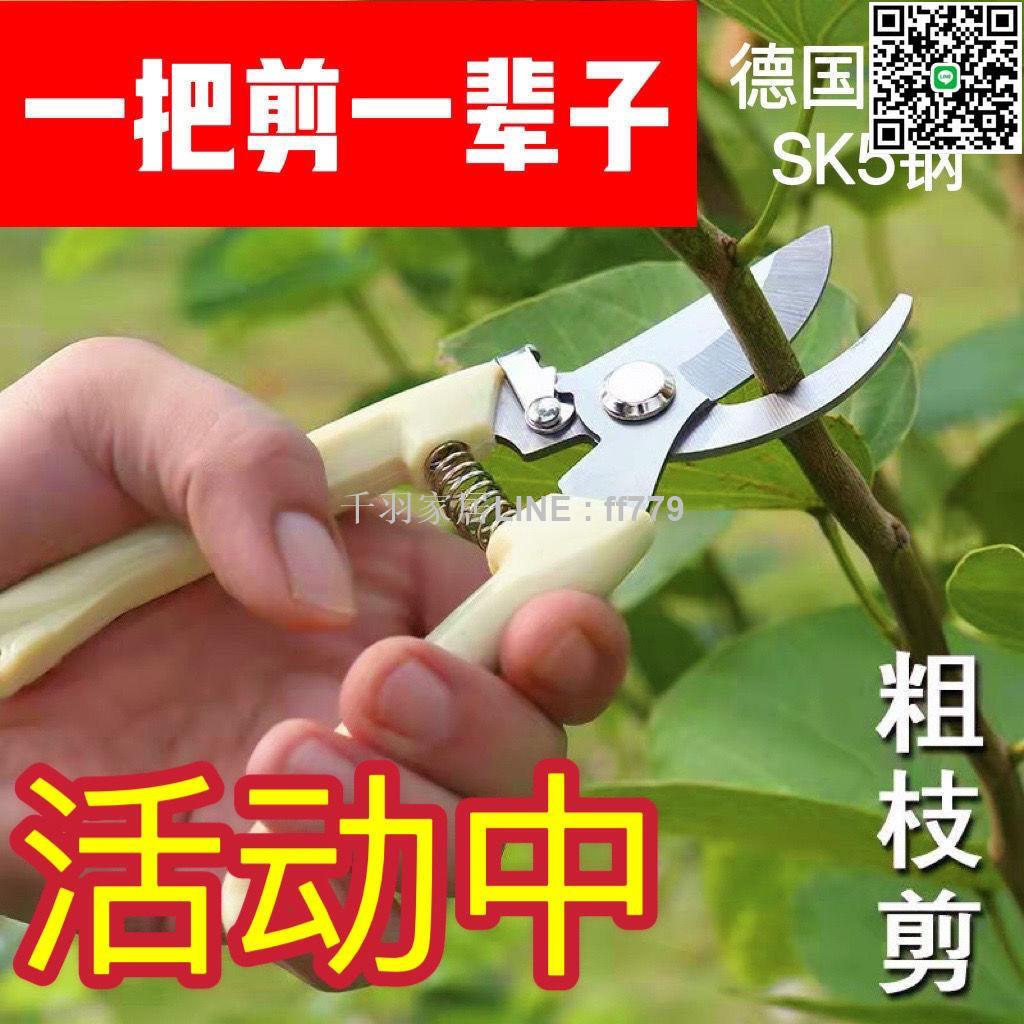 【千羽家居】德國進口鋼粗枝剪省力修枝剪刀園藝修花木果樹嫁接園林剪工具
