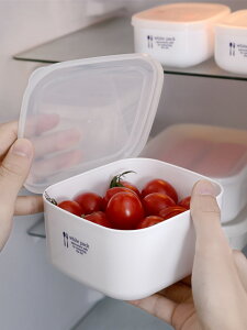 進口保鮮盒食品級塑料冰箱專用密封盒水果盒可微波爐加熱飯盒