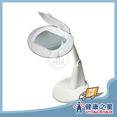 3D桌上型檯燈放大兩用鏡 LED燈 MA-1004A 0