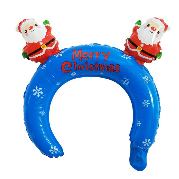 聖誕節聖誕樹鹿角氣球髮箍 鋁箔氣球【BlueCat】【XM0367】 6