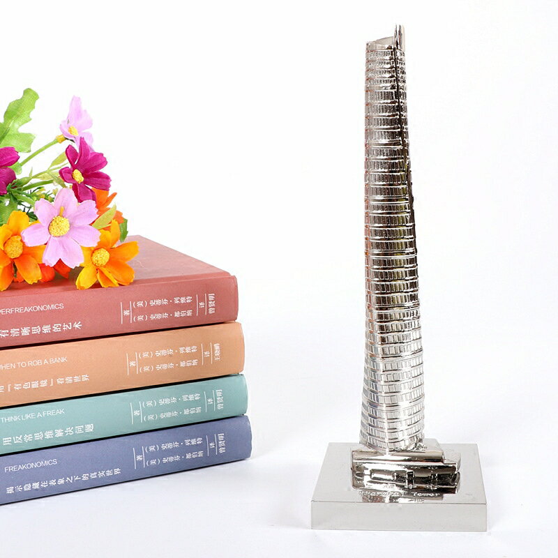 上海中心部　都市模型 上海特色建筑模型上海中心環球中心金茂大廈廣州塔金屬創意工藝品