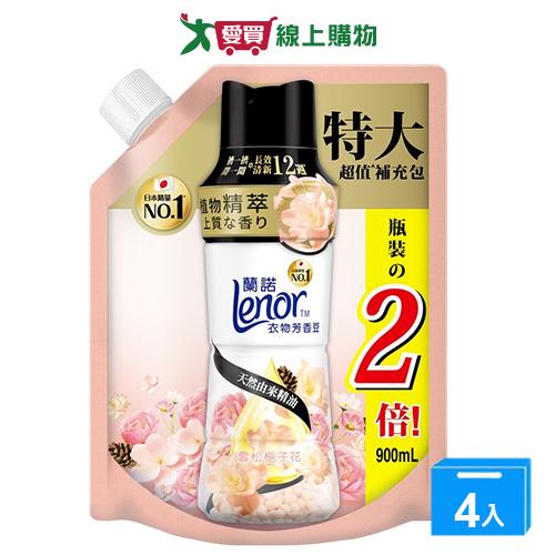 蘭諾衣物芳香豆補充包-雪松梔子花900ml【四入組】【愛買】 0