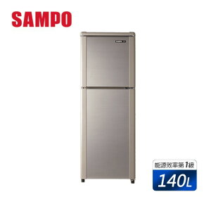 【SAMPO 聲寶】140公升一級能效經典品味系列定頻雙門冰箱(SR-C14Q-Y9) 【APP下單點數 加倍】