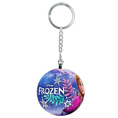 Frozen冰雪奇緣-透明款(2)立體球型拼圖鑰匙圈24片【九乘九購物網】