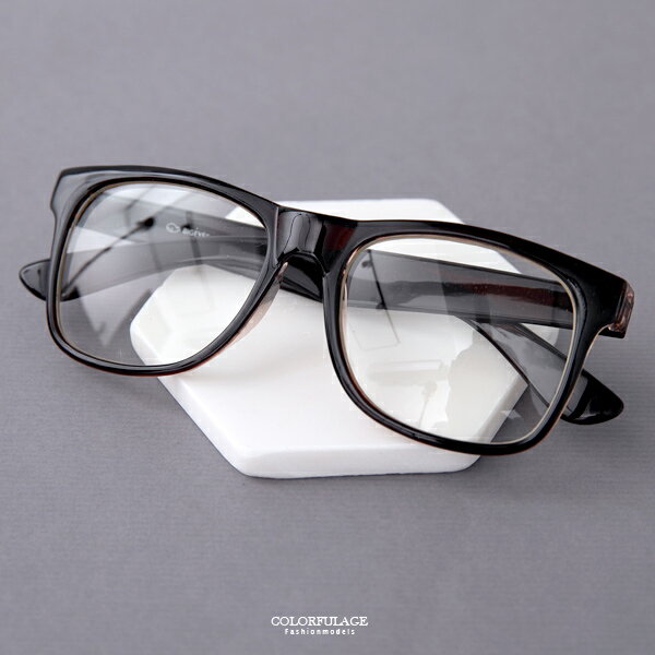 <br/><br/>  平光眼鏡 簡單潮流中性素面鏡框 書卷氣息 柒彩年代【NY374】<br/><br/>
