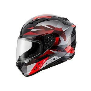 【SOL Helmets】SF-6全罩式安全帽 (獨角獸_黑/紅) ｜ SOL安全帽官方商城