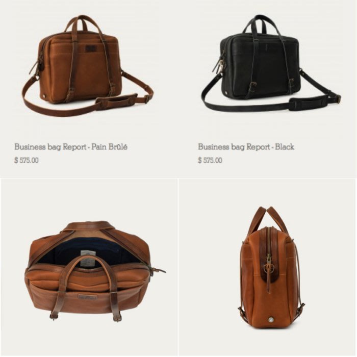 跩狗嚴選 Bleu de Chauffe BAG REPORT 法國製 記者包 手提包 公事包 筆電包 全真皮 咖啡 棕 3