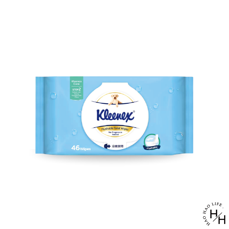 【好好生活｜Kleenex 舒潔】濕式衛生紙 46抽/單包 衛生紙 濕紙巾 舒潔 可沖式衛生紙 濕巾 現貨快出 好市多