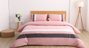 【Wales Family】長纖棉兩用被床包組-粉色
