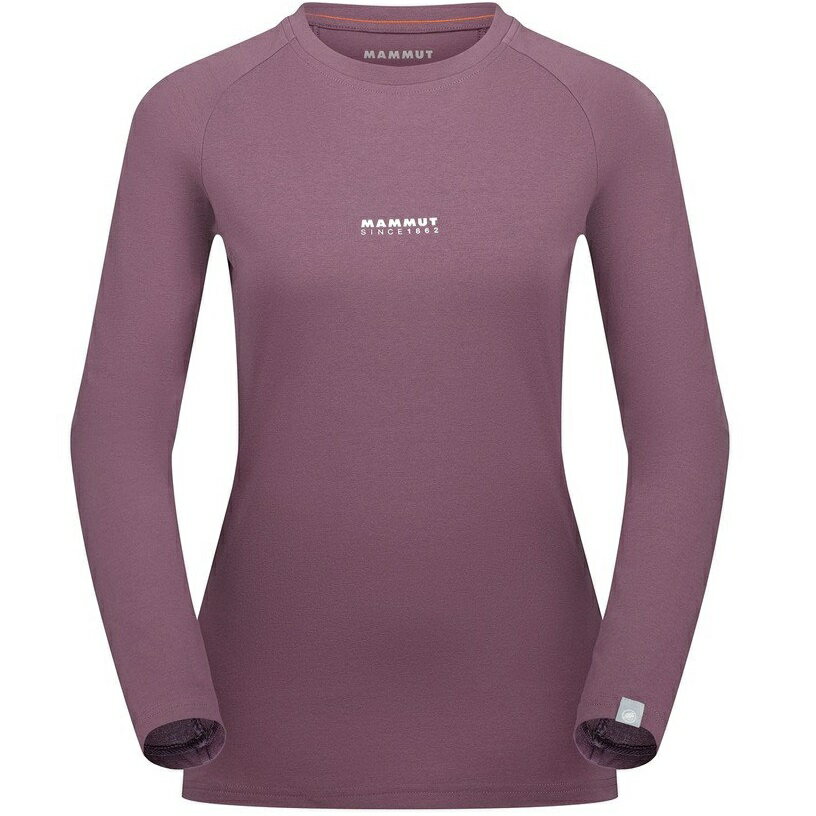 Mammut 長毛象 QD Logo Print Longsleeve T-Shirt AF 女款 圓領長袖上衣 1016-01040 50610 波動紫/白 PRT1 1