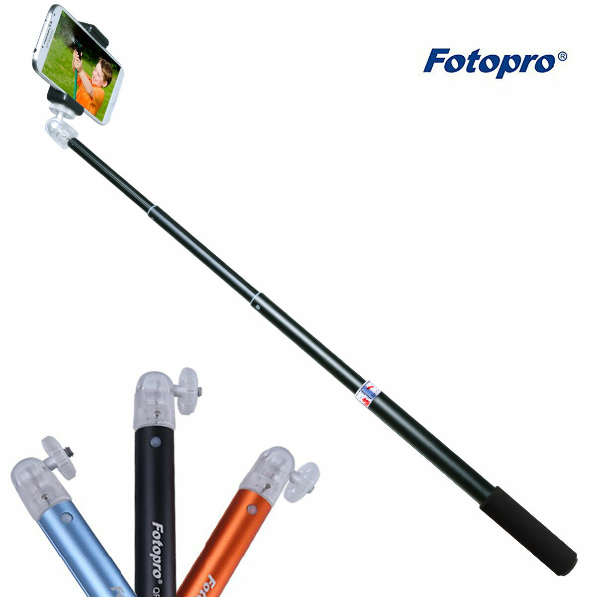 FOTOPRO QP-903 KIT自拍棒套組(含手機夾、含藍芽遙控)
