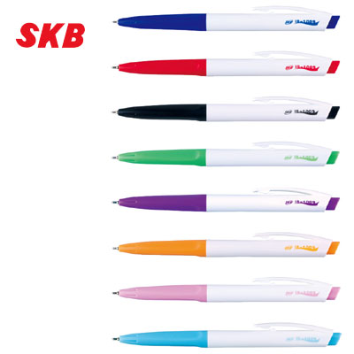 SKB 自動原子筆 共8色可選 0.6mm 單色12支 /打 IB-1009