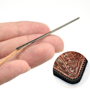 編織皮繩針 皮線針手工diy皮革皮具包邊針扁皮繩編織工具搭配平斬