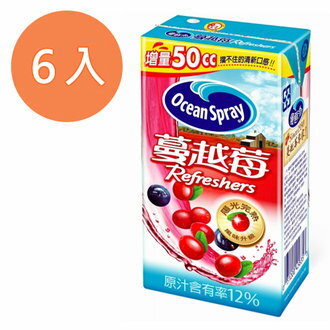 優鮮沛蔓越莓綜合果汁飲料300ml(6入)/組【康鄰超市】