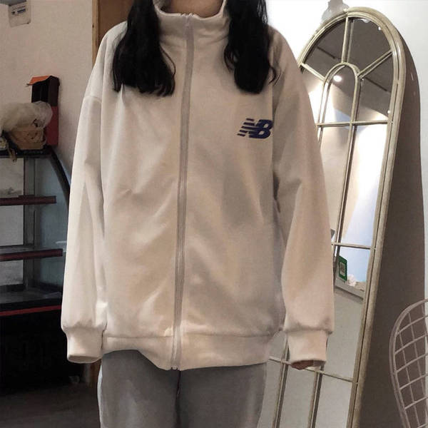 春秋薄款cec立領超火衛衣女ins設計感寬松慵懶風開衫長袖外套