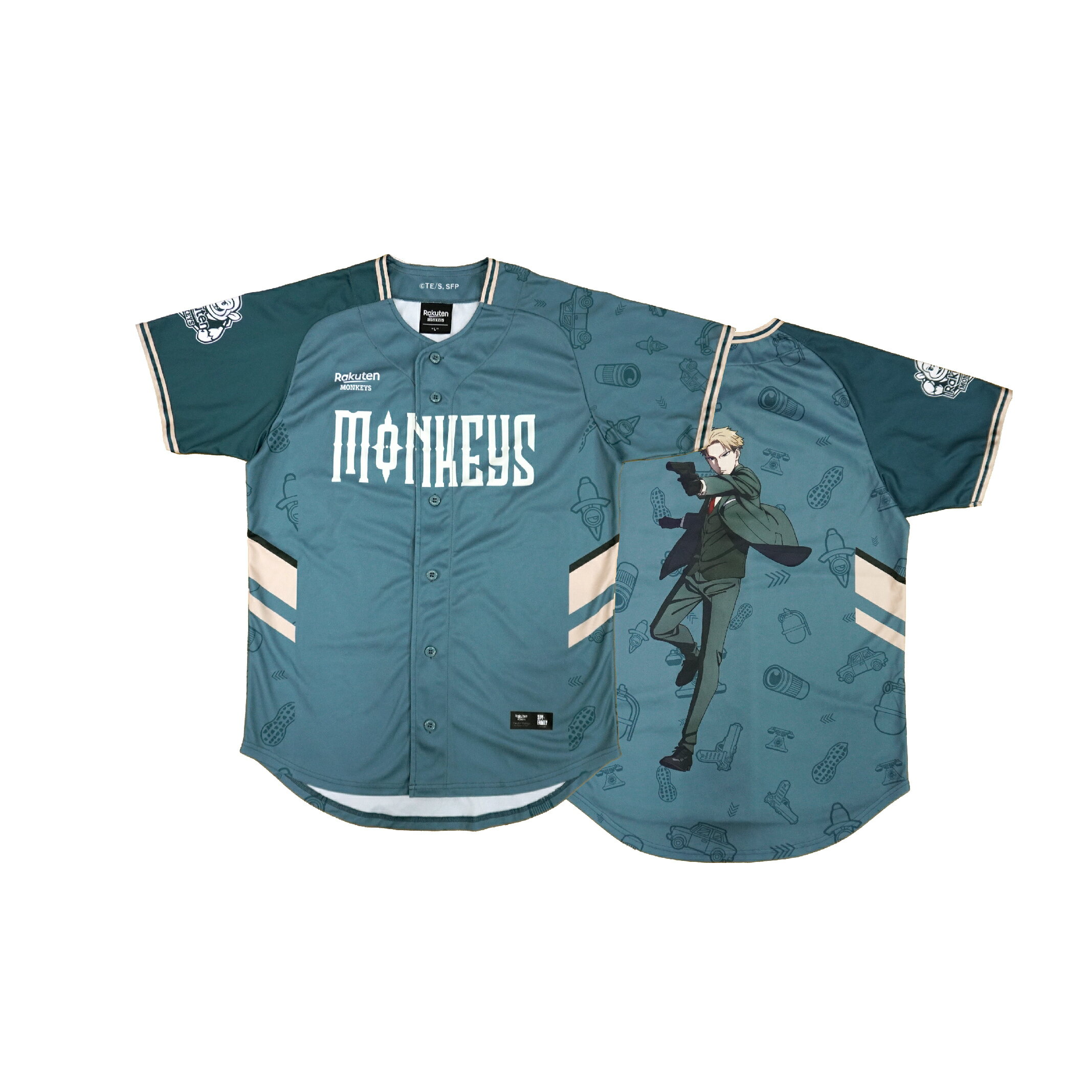 Rakuten MonkeysX間諜家家酒球衣-綠
