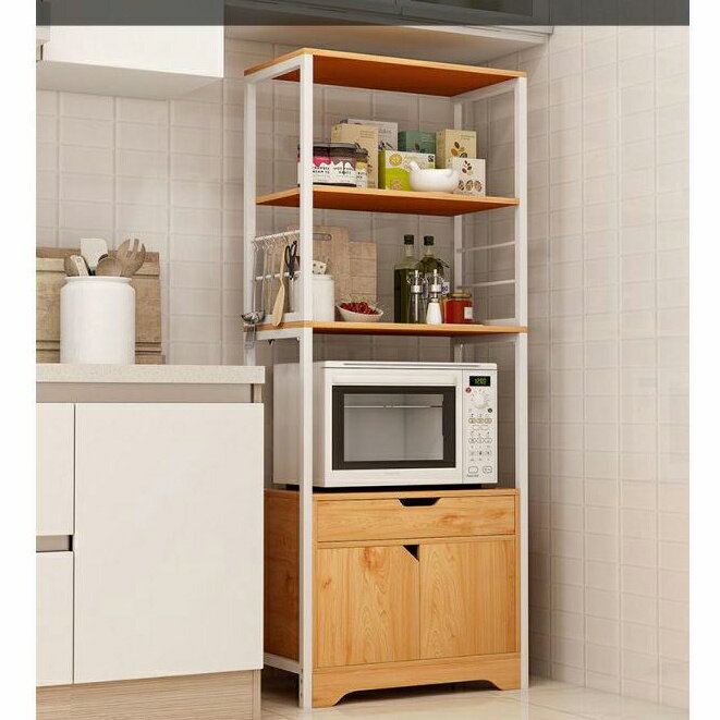 廚房置物架儲物架整理架落地多層微波爐收納架電飯煲烤箱架調味架