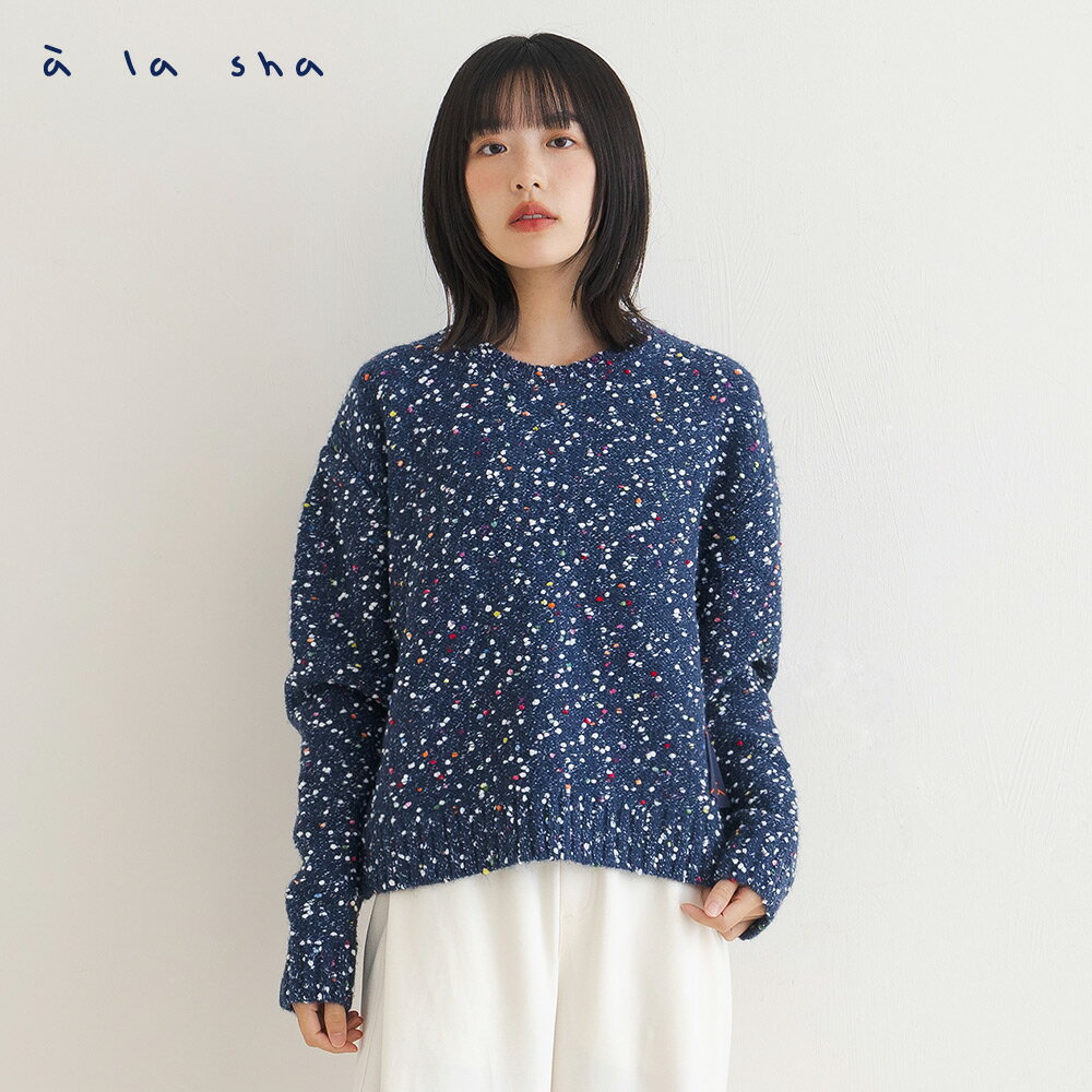 a la sha 彩點針織毛衣