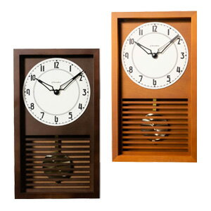 (免運) 日本製 CHAMBRE LATTICE PENDULUM CLOCK 木頭格柵 CH-058 搖擺鐘 時鐘 掛鐘 擺鐘 復古 日本代購