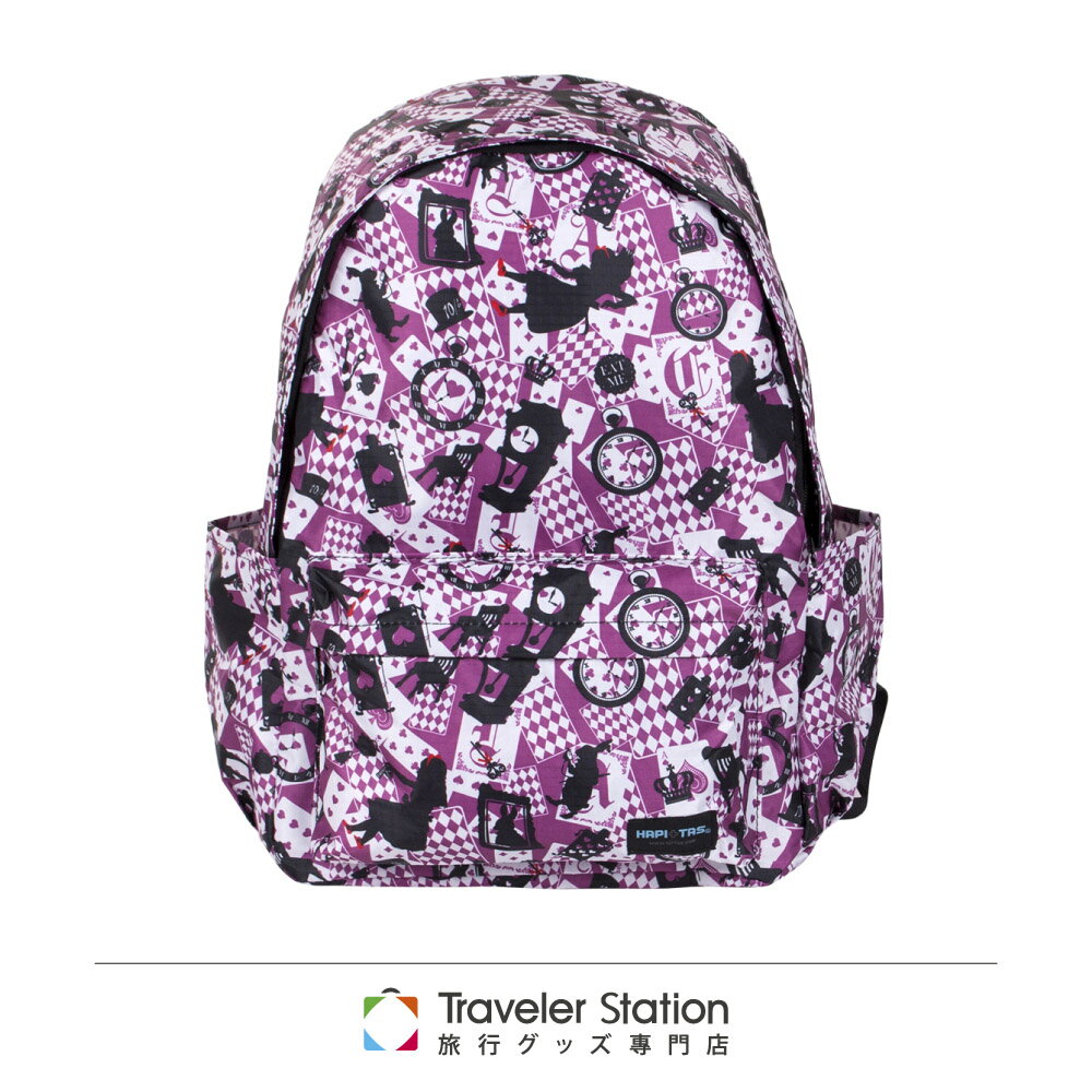 <br/><br/>  【日本暢銷 HAPI+TAS】新版粉色愛麗絲 新型摺疊 防潑水 後背包 (可登機 旅行 搭配拉桿使用)<br/><br/>