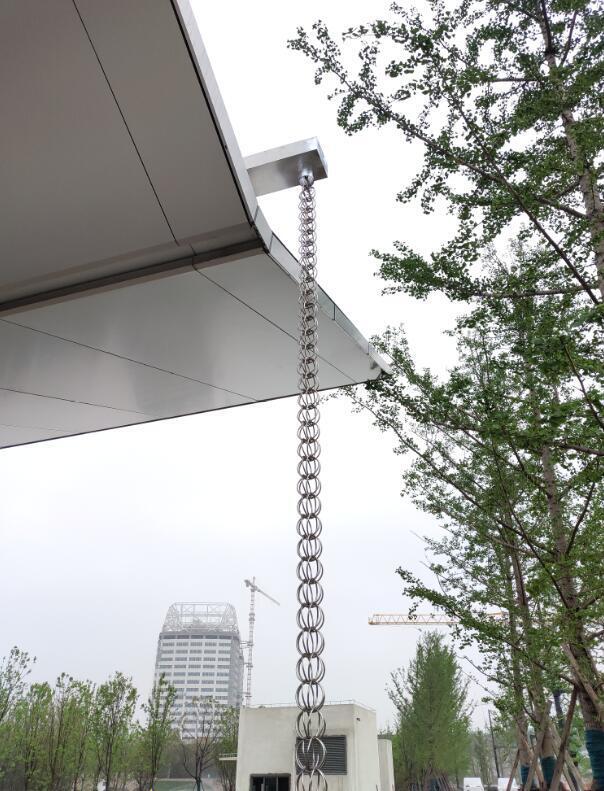 【可開發票】落水鏈導水鏈導雨鏈鋁合金屋檐裝飾雨水鏈