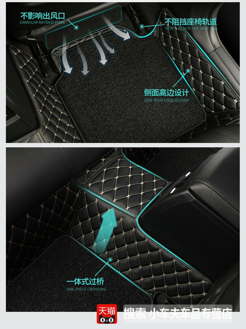 優購生活 適用于奔馳EQA汽車腳墊大全包圍EQA地毯式絲圈雙層加厚耐磨腳踏墊汽車腳墊 立體腳踏墊 汽車腳踏墊 椅腳墊 車用腳墊 8