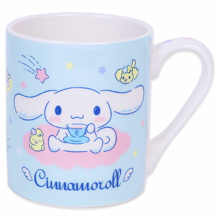 大賀屋 日貨 大耳狗 馬克杯 杯子 水杯 茶杯 陶瓷杯 杯 咖啡杯 禮品杯 三麗鷗 肉桂狗 正版 L00011565
