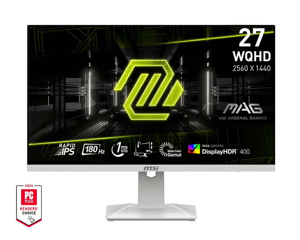 MSI 微星 MAG 274QRFW 27吋 白色 電競螢幕 IPS 180Hz 電腦螢幕 液晶螢幕