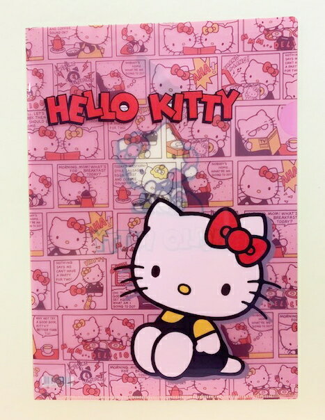【震撼精品百貨】Hello Kitty 凱蒂貓 三麗鷗 KITTY 日本A4文件夾/資料夾-漫畫#38479 震撼日式精品百貨