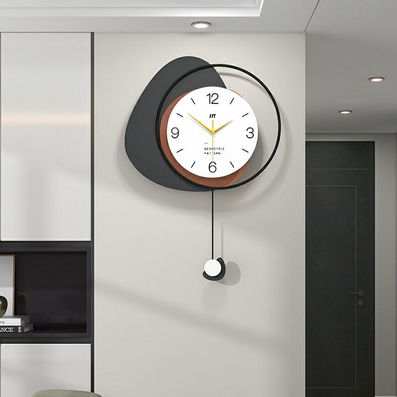 簡約風鐘錶 現代風格時鐘 客廳餐廳臥室掛牆壁鐘 藝術掛鐘 創意家居裝飾背景牆