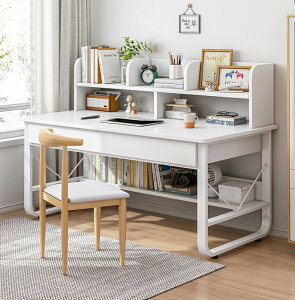 電腦辦公桌書桌書架一體角落學習桌小戶型簡約現代寫字臺女孩臥室