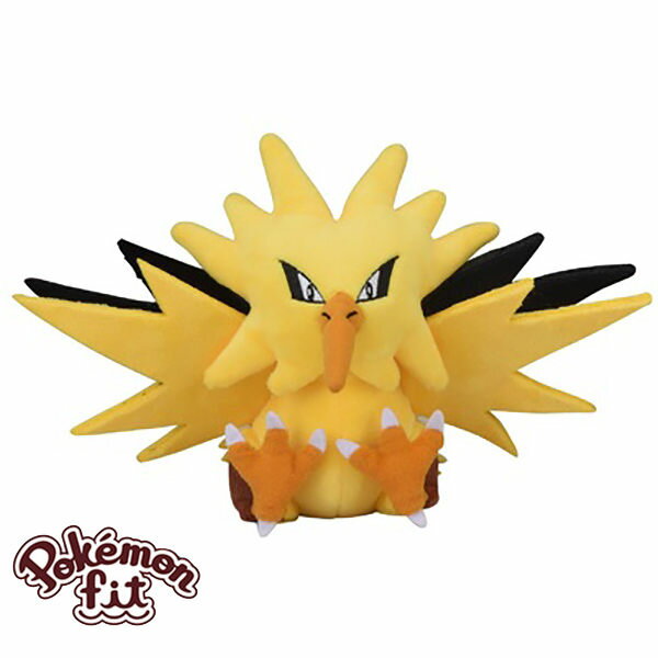 閃電鳥 絨毛玩偶 娃娃 Pokemon Fit 寶可夢 神奇寶貝 日本正品 該該貝比日本精品 ☆