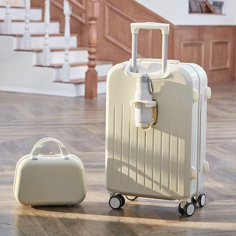 多功能高品質行李箱網紅時尚子母箱萬向靜音輪結實耐用密碼登機箱