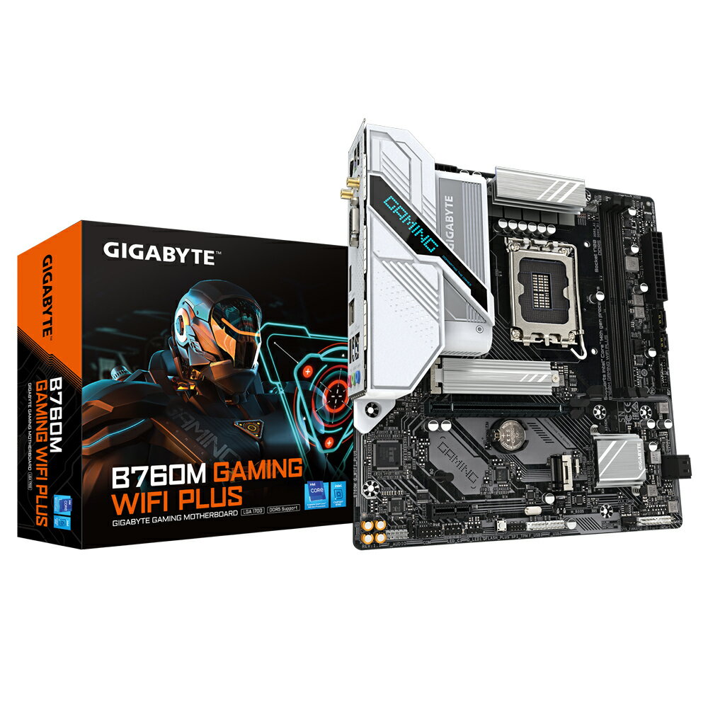 GIGABYTE 技嘉 B760M GAMING WIFI PLUS 主機板 D5/1700 M-ATX 主機板