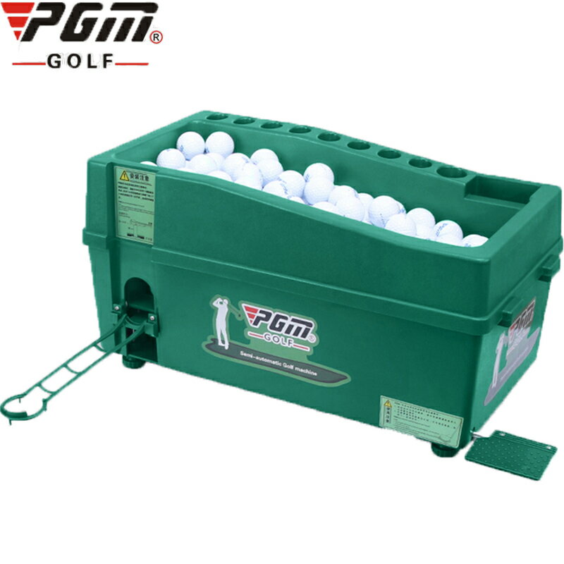 高爾夫發球機室內訓練器半自動陪練器練習場大容量多功能發球盒