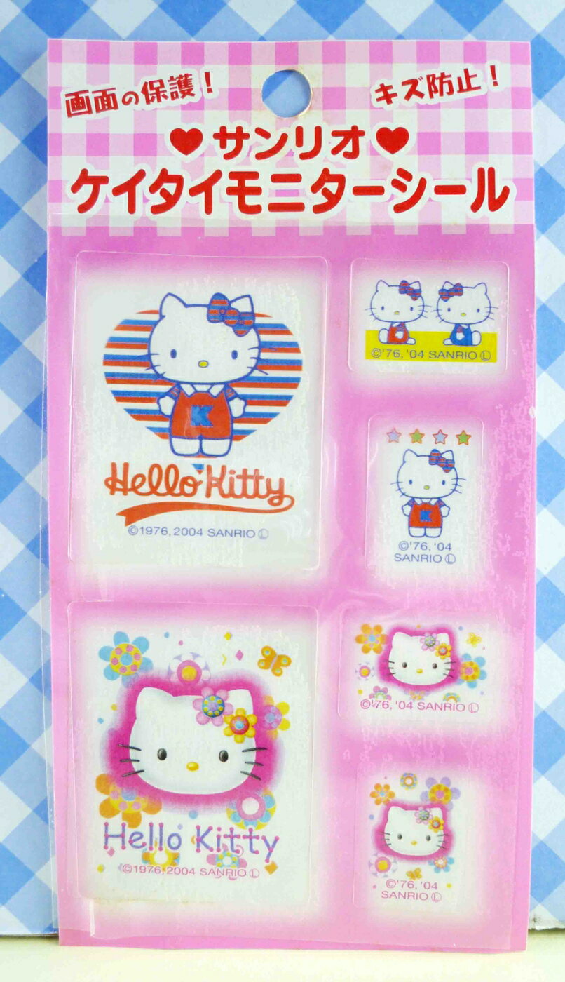 【震撼精品百貨】Hello Kitty 凱蒂貓 KITTY貼紙-螢幕貼紙-花花站立 震撼日式精品百貨