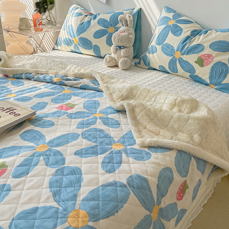 毯子鋪床單辦公室午睡小被子單人薄空調毯珊瑚法蘭絨毛毯沙發蓋毯