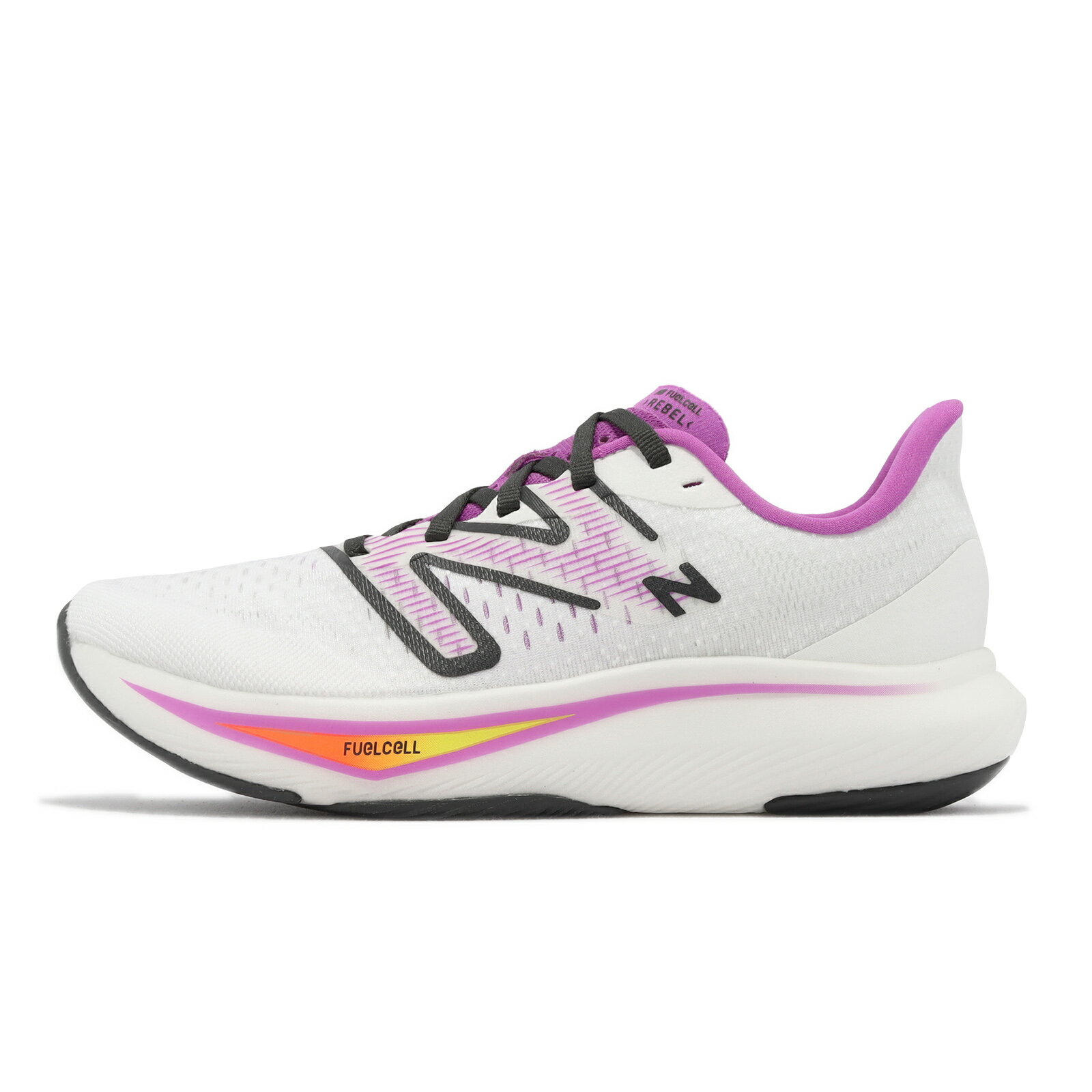 New Balance NB 競速跑鞋 FuelCell Rebel V3 D 女鞋 寬楦 白 桃紫 黑 運動鞋 NB 紐巴倫