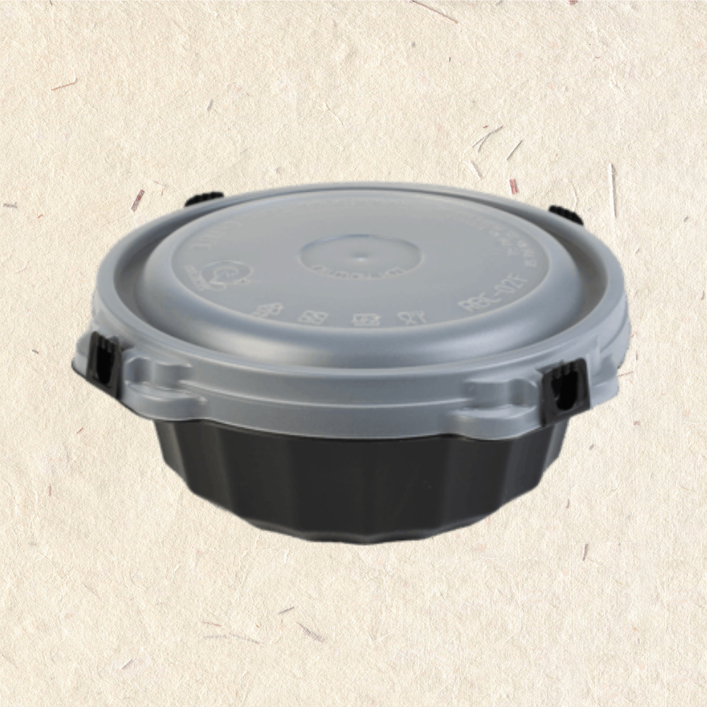 RELOCKS RBC-02 防漏碗 扣式餐盒 微波餐盒 黑色餐盒 自扣盒 外帶餐盒 便當盒 自扣 免洗碗 外帶碗 湯碗 麵碗 餐碗 碗盤 一次性餐盒 環保餐盒 RBC 02 1