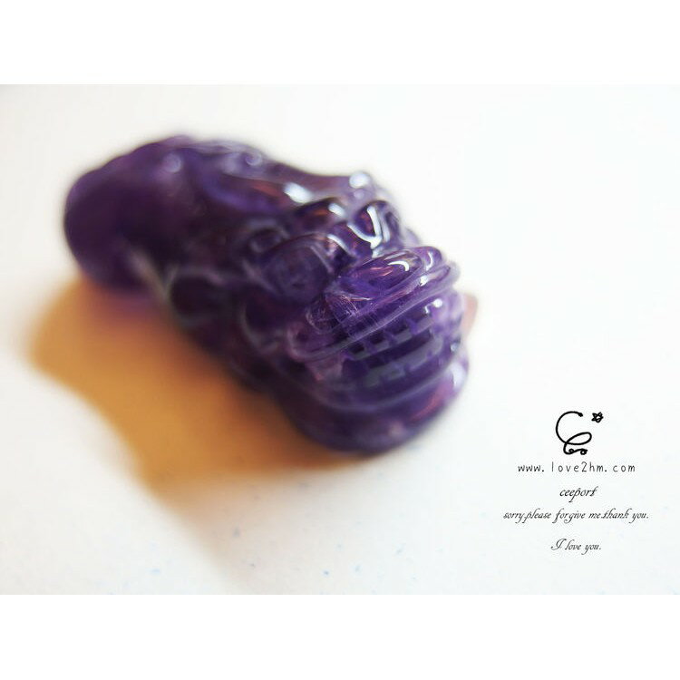 紫水晶貔貅AM7045121/紫水晶 /水晶飾品/ [晶晶工坊-love2hm]