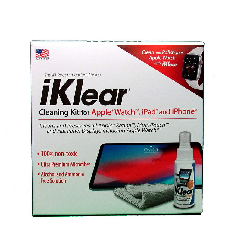 iKlear iK-iPad (V2) 螢幕清潔 套件組 Cleaning Kit for iPad/iPhone [2美國直購]