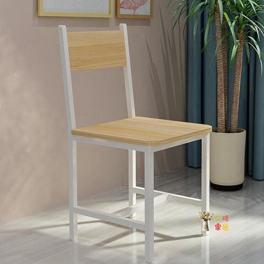 餐椅 現代簡約椅子簡易木質靠背家用飯店酒店小吃店快餐店餐廳餐椅組裝T 10色 交換禮物全館免運